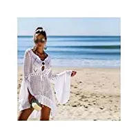 cazaru bikini couvrir femmes été maillot de bain couverture plage maillot de bain évidé maillots de bain tricot maille robe tunique