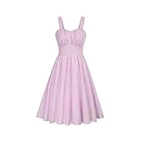 belle poque robe de cocktail décontractée pour femme - robe d'été élégante - spaghetti - robe décontractée - longue - bp0380s22, violet 724, xl