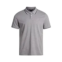 ben sherman men's polo shirt - classic fit 3-button short sleeve polo shirt (s-2xl), size large, grey heather