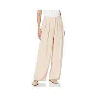 bcbgmaxazria pantalon large à plis pour femme, rose, 42