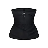 qwzyp latex taille formateur corset minceur ventre ceinture ventre tondeuse shaper femmes contrôle gaine ceinture sangle noir crochets (color : d, size : 4xl)
