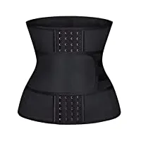 qwzyp formateur corset minceur ventre ceinture tummy trimmer shaper femmes contrôle gaine ceinture sangle noir crochets (color : d, size : xxl)
