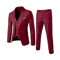 dshgdjf costumes slim for hommes vêtements d'affaires costume trois pièces blazers veste pantalon pantalon gilet ensembles (color : d, size : l code)