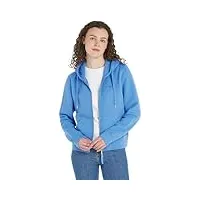 tommy hilfiger 1985 reg mini corp zip hoodie ww0ww39189 vestes zippées, bleu (blue spell), m femme