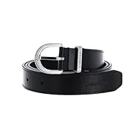 calvin klein must metal loop rnd belt 25mm k60k610158 ceintures, noir (ck black), 85 femme