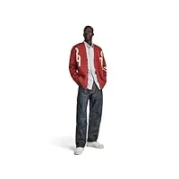 g-star raw cardigan en maille holiday 89 gs loose homme ,rouge (burned red d24226-d514-624), l