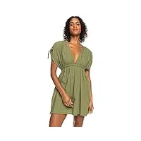 roxy local friends - mini dress for women - robe courte - femme - xs/s - vert