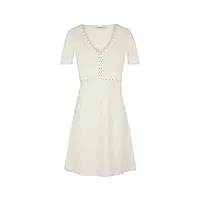morgan robe pull ajustée à clous blanc cassé xl