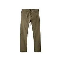 huckberry proof rover pantalon de travail classique et tissu respirant pour homme, olive foncé, 34w x 34l