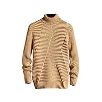 dshgdjf col roulé hommes chandail épais fibre acrylique hiver automne base chemise for un usage quotidien (color : a, size : xxl code)
