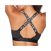 thirdlove kinetic soutien-gorge de sport réglable pour femme avec bretelles réglables, noir, 95d (taille fabricant:36d)
