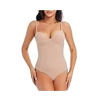 body femmes shapewear body shaper avec coupe corps de compression ventre gaine taille formateur sous-vêtements amincissants
