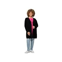 ulla popken chenille veste longue en tricot cardigan, noir, 48-50 femme