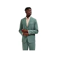 selected homme blazer à simple boutonnage coupe slim light green melange 56 light green melange 56