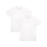 american apparel lot de 2 t-shirts unisexe cvc style g2001cvc, blanc (lot de 2), xxl