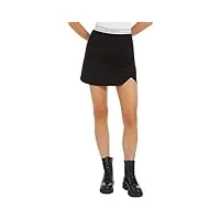 tommy jeans jupe femme logo taping mini skirt mini-jupe, noir (black), s