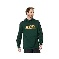 oakley rider long 2.0 sweat à capuche sweatshirt, vert chasseur/jaune ambré, xxl mixte