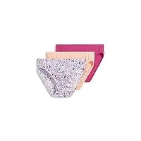 jockey sous-vêtements pour femmes bikini super doux - lot de 3, rose tendre/abricot blush/dreamscape, 6