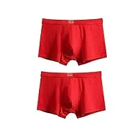 ursus copia sous-vêtements design de sous-vêtements de forme naturelle pour hommes chez les jeunes grandes tailles sous-vêtements grande taille slips pour hommes (lot de 2 [rouge vif + rouge vif], 3xl