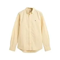 gant slim oxford shirt, chemise oxford slim homme, dusty yellow,