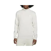 nike dd4732-073 m nsw club bb hz top sweatshirt homme light bone/light bone/white taille m