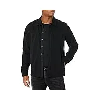 john varvatos veste chemise bushwick pour homme, noir, xx-large