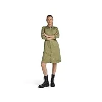 g-star raw robe-chemise fitted femme ,vert (ensis green d24273-d521-6057), xs