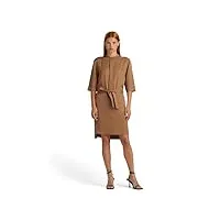 g-star raw robe-chemise half placket femme ,brun (toasted coconut d24272-d521-g289), m