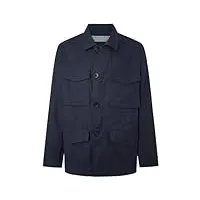 hackett london pour homme pima cotton polo ls veste, bleu (blazer bleu marine), s