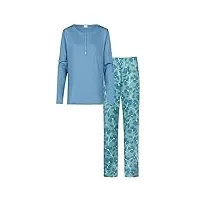 mey - rima - femme - pyjama - 100% coton - vêtements de nuit, dark horizon, 46