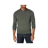 john varvatos pull chase pour homme, olive, taille xl