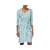 gina bacconi jersey dress robe de cocktail, turquoise, 44 femme