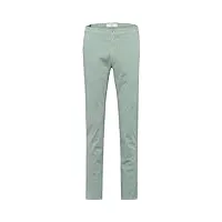brax silvio pantalon chino avec détails de style de qualité, menthe, 33w x 32l homme