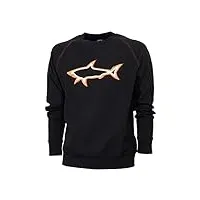 paul & shark sweat-shirt pour homme col rond 13311933 couleur noir, voir photo, m