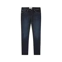 springfield washed dark blue slim fit jeans, bleus, 36 homme