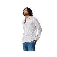 kaporal - chemise fleurie blanche homme - chevy - m - blanc