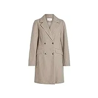 vila vilunna l/s coat/pb manteau court, lentille marron-détails : chiné, 38 femme