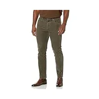 brooks brothers pantalon en velours côtelé extensible à cinq poches pour homme, vert foncé, 38w x 32l