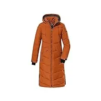 killtec femme manteau d'hiver/manteau en duvet avec capuche kow 62 wmn qltd ct, dark curry, 42, 38642-000