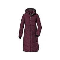 killtec femme manteau d'hiver/manteau en duvet avec capuche kow 62 wmn qltd ct, dark plum, 46, 38642-000