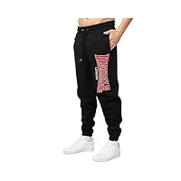 lonsdale coiree pantalon de jogging, noir/rouge/blanc, 34-37 homme