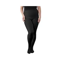 turmin collants plus grande taille pour femmes collant de contrôle du ventre doublé en polaire collant faux translucide pantyhose hiver chaud leggings, noir, 230g(5~15℃)