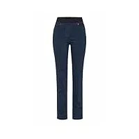 relaxed by toni pantalon 5 poches « my darling » pour femme avec large ceinture en jersey, bleu foncé | 581, 21 slim