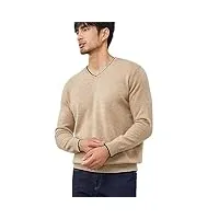 100% solid goat cashmere sweater men's v-neck knit pullovers young high-end casual tops warm bottoming shirt autumn winter