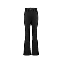 poivre blanc - pantalon de ski softshell 1121 black femme - femme - taille m - noir