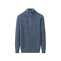 zmnkh jumpers hommes 1/4 zip casual pullover à manches longues 100% cachemire tops tricotés