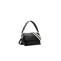 desigual sac demi-logo venecia 24, accessories pu across body bag femme, noir, einheitsgröße
