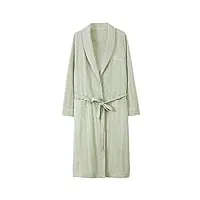 pyjama en coton pour femme - pyjama doux - chemise de nuit confortable - haut à manches longues - pyjama pour femme (couleur : vert, taille : 3xl) (vert xxl)