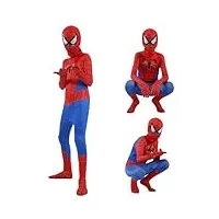 aoowu déguisement enfant classique spider, the first enfants cosplay halloween body costume pour enfants unisexe(150cm)