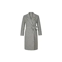boliyvan manteau polaire pour femme - long manteau d'hiver en laine - veste d'hiver chaude - manteau d'hiver élégant, gris, 16